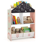 Kids Dollhouse Bookshelf with Chalkboard  and Whiteboard product image