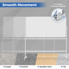 72" X 36" Double-sided Magnetic Whiteboard With Stand product image