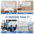 72" X 36" Double-sided Magnetic Whiteboard With Stand product image