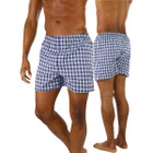 Men's Button Fly Loose Fit Tartan Plaid Boxers (3- or 6-Pack) product image