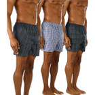 Men's Button Fly Loose Fit Tartan Plaid Boxers (3- or 6-Pack) product image