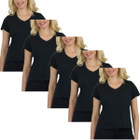 Women’s Relaxed Fit V-Neck Short Sleeve Tee (5-Pack) product image