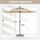 10-Foot 3-Tier Outdoor Vented Patio Umbrella product image
