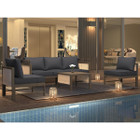 Outdoor Patio Furniture Set with Retractable Canopy and Coffee Table product image