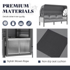 Outdoor Patio Furniture Set with Retractable Canopy and Coffee Table product image