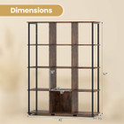 57" 12-Cube Tall Freestanding Bookcase with 2 Anti-Tip KIts product image
