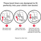 Kids' Unisex Waterproof Rubber Boots product image