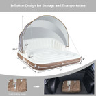 Inflatable Lounge Raft with Retractable Canopy product image