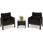 Cushioned Rattan 3-Piece Patio Furniture Set product image