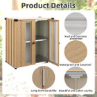 Small Outdoor Storage Cabinet with Shelves product image