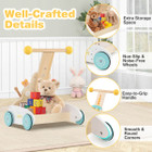 Birthday Cake Wooden Baby Walker with 3-Level Easy-To-Grip Handle product image