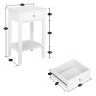 Two-Layer Bedside Table with Drawer  product image