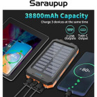 Solar Power Bank 38800mAh with LED Light and Compass product image