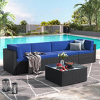 5-Piece Outdoor PE Rattan Patio Furniture Set product image
