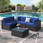 5-Piece Outdoor PE Rattan Patio Furniture Set product image