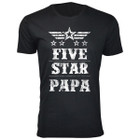 Men's Five Star Dad/Grandpa T-shirt product image