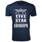 Men's Five Star Dad/Grandpa T-shirt product image