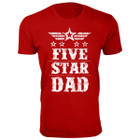 Men's Five Star Dad/Grandpa T-shirt product image
