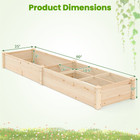 8' x 2' Wooden Raised Garden Bed (2 Types) product image