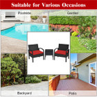 3-Piece Rattan Furniture Conversation Set product image