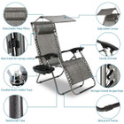 Reclining Zero Gravity Chair with Canopy product image