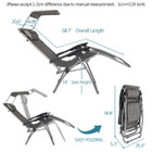 Reclining Zero Gravity Chair with Canopy product image