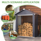 5 x 2-Foot Outdoor Firewood Storage Shed product image