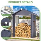 5 x 2-Foot Outdoor Firewood Storage Shed product image