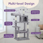 57" Cat Tree Tower with Padded Platform Bed and Sisal Scratching Posts product image