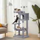 57" Cat Tree Tower with Padded Platform Bed and Sisal Scratching Posts product image