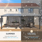 Wall-Mounted Hard Top Lean-To Gazebo  product image