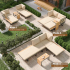Convertible Patio Furniture Set with Waterproof Cover product image