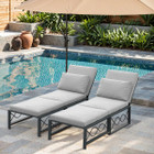 Outdoor Convertible Chaise Lounge Chair product image