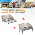 Outdoor Convertible Double Chaise Lounge Chair product image