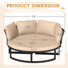 74" Wide Daybed Patio Furniture Set product image