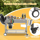 Outdoor Grill Table with Wheels product image