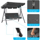 3-Seat Glider Outdoor Patio Swing with Canopy product image