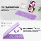 Portable Bluetooth Folding Keyboard for IOS/Android/Windows Tablet Mobile Phone Portable Keyboard Computer Accessories Color Purple product image