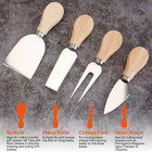 NewHome™ Bamboo Cheese Board Knife Set product image