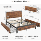 Bed Frame with 4 Storage Drawers product image