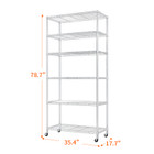 Wire Shelving Unit with Wheels and Metal Shelves product image