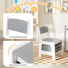 4-in-1 Kids Table and Chair Set with Reverisble Tabletop product image