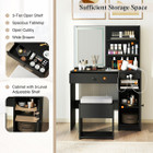 Vanity Mirror Desk Set with Built-in Charging Station product image
