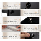 Vanity Mirror Desk Set with Built-in Charging Station product image