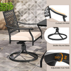 Outdoor Swivel Chairs with Padded Cushions  product image