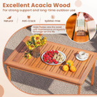 Acacia Wood Conversation Set with Seat and Back Cushions (4- or 8-Piece Set) product image