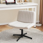 Cross Leg Desk Chair with Soft Cushion and Adjustable Height product image