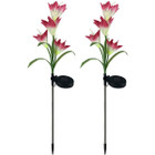 Solar Powered Garden Flowers with Lights (4-Pack) product image
