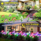 Solar Powered Garden Flowers with Lights (4-Pack) product image