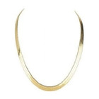 14K Gold Filled Flat Herringbone Necklace product image